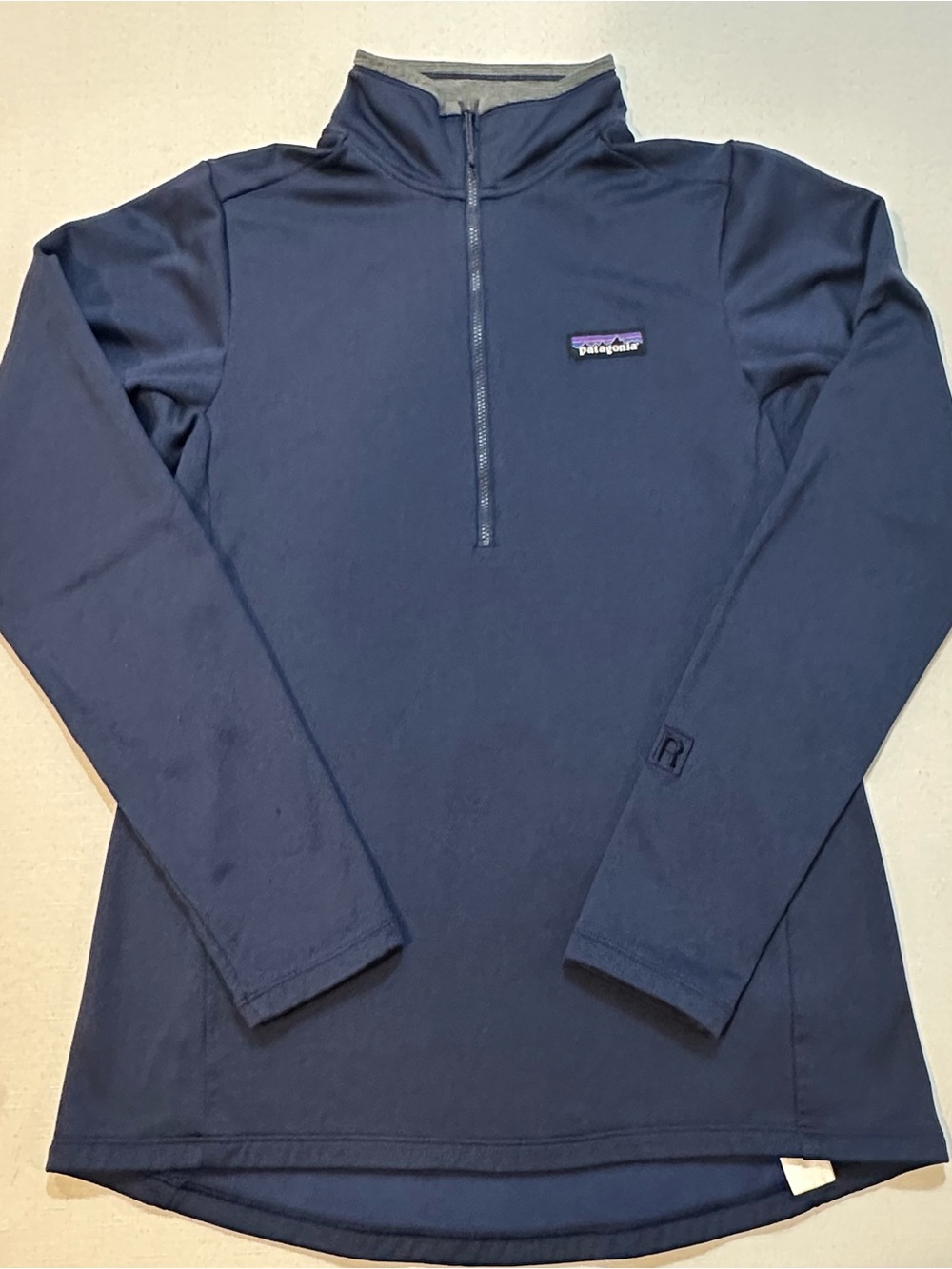 Patagonia Navy 1/4 Zip Fleece Lined Pullover Men’s Medium